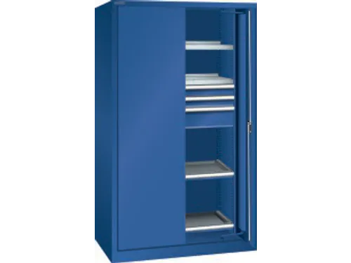 zwaarlastkast met zwenkdeuren,HxBxD 1950x1146x690mm,lak RAL5010