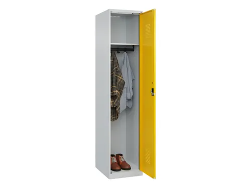 locker,HxBxD 1850x400x500mm,1vak,vak B 400mm,cil.-slot,staand op vloer