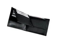 Portefeuille Alassio zwart nappa leer.