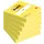 Memoblok 3M Post-it 654 76x76mm neon geel
