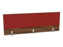 opzetpaneel bureau aanbouw achter NP-tiepolo nut BN4011-rood 1600mm