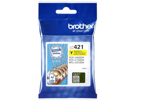 Inktcartridge Brother LC-421Y geel
