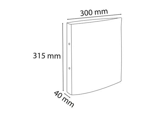 Ringband Aquarel A4 2R 25mm geel