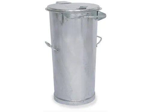 Vuilnisbak Staal 110 liter Ø Boven/Onder 500/390mm H870mm 2Handgrepen