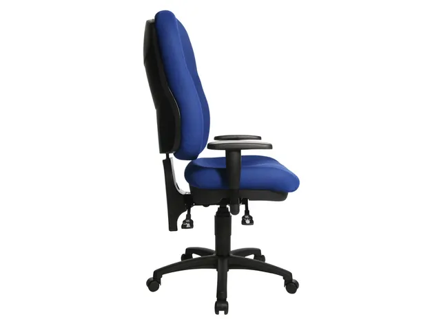 Bureaustoel Topstar Wellpoint 30 SY blauw stof