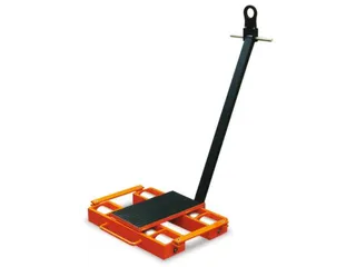 Onderwagen 12t Steunplaat Lxb 400x220mm 8 Stalen Wielen Zwenkbaar - 1