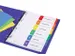 Intercalaire Avery Readyindex 9 perf 6 onglets 1-6 assorti