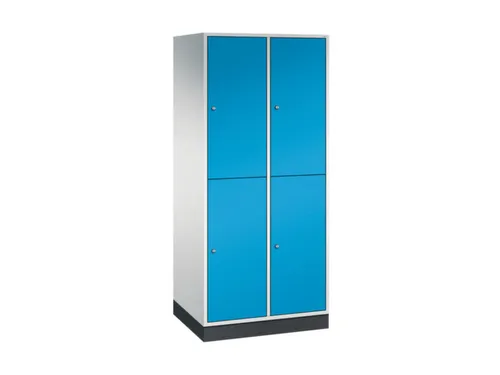 grootvolume garderobekast,RAL 7035/RAL 5012,HxBxD 1950x820x600mm