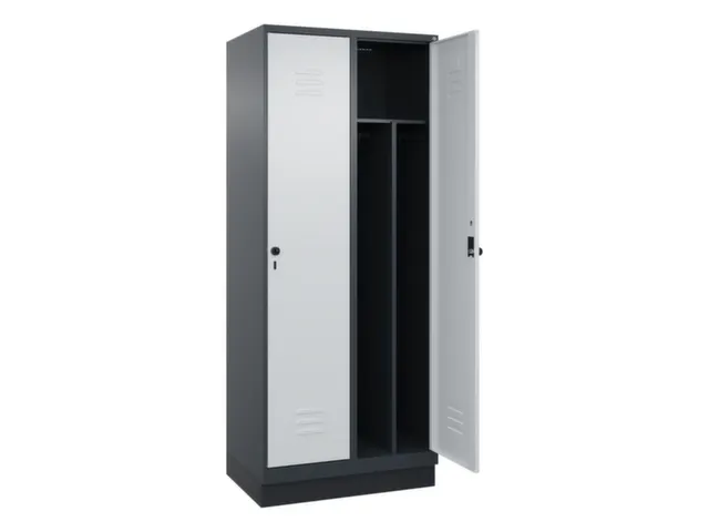locker voor scheiding van kleding,HxBxD 1950x800x500mm,2vak
