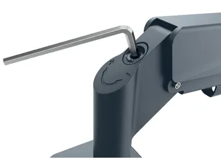 Monitorarm Leitz Ergo ruimtebesparend enkel donkergrijs - 15