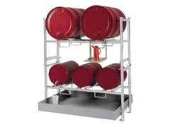 Complete Aanbieding Stapelframes 3x60l 2x200l Opvangbak Verzinkt