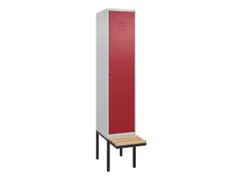 locker met bank,HxBxD 2120x400x815mm,1vak,vak B 400mm,cil.-slot