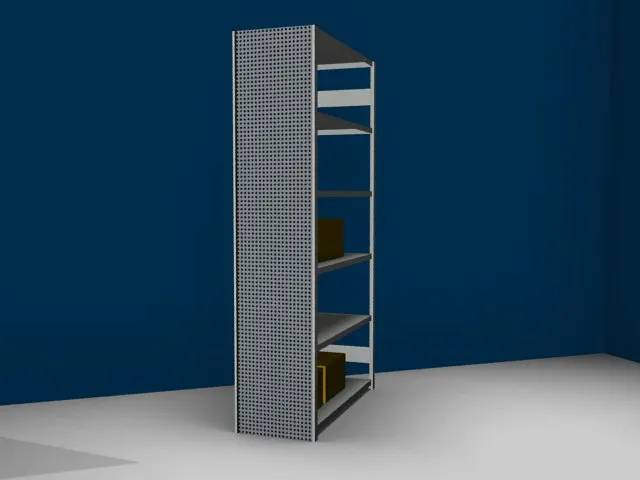 paroi latérale,p. rayonnage sans boulons,HxP 2500x500mm,acier,RAL7035
