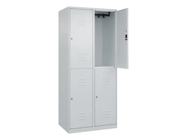 dubbeldekse locker,HxBxD 1850x800x500mm,2x2vak.,vak B 400mm