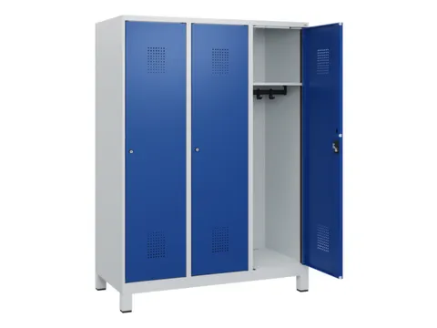 schoollocker,HxBxD 1630x1200x500mm,3vak,vak B 400mm,cil.-slot,voeten