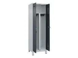 PBM-locker,HxBxD 1950x600x500mm,2vak,vak B 300mm,draaigrendel
