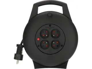 Kabelhaspel Brennenstuhl Vario 4 voudig 10 meter zwart FR/BE - 1
