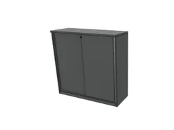 schuifdeurkast,HxBxD 1155x1200x445mm,MS-donkergrijs