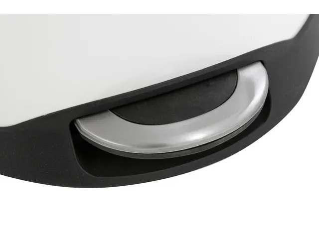 Pedaalemmer Shell Bin 6 Liter Wit Mat RVS