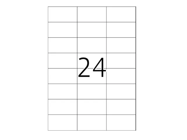 Xerox Multi-use Labels wit permanent 37x70mm 003R97408 2400 stuks