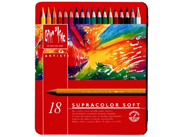 Crayon de couleur Caran d’Ache Supracolor 18 pièces assorti