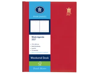 Agenda 2027 Ryam Weekplan Weekend Desk Lazio 7dagen/2pagina's assorti - 6