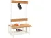 banc double,HxLxP 1600x1000x770mm,piètement RAL9010