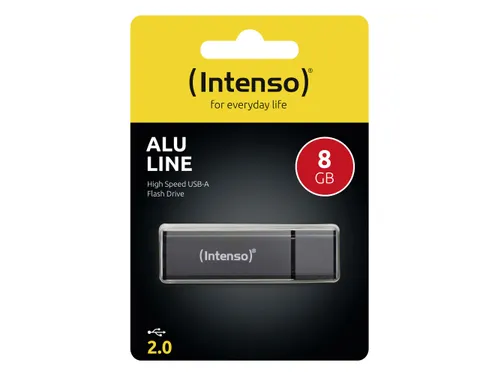 Alu Line Usb-Stick 8Gb 2.0 Antraciet