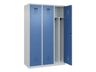 locker voor scheiding van kleding,HxBxD 1850x1200x500mm,3vak - 1