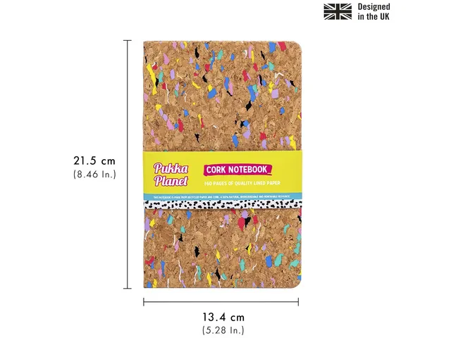 Carnet de notes Pukka Pad Planet A5 ligné liège