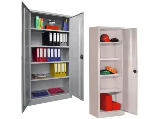 universele kast,RAL 7035,HxBxD 1950x640x400mm,4xStalen bodem,cil.-slot - 2