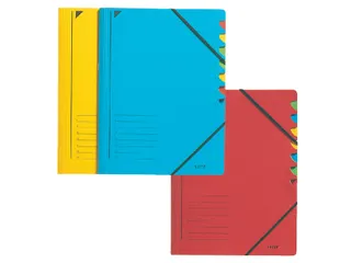 Sorteermap Leitz 3907 A4 7 Vaks Blauw karton - 2