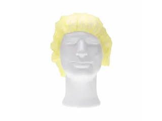 PP non woven haarnet geel 50cm bouffant cap maat M 10x100 Stuks - 1