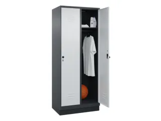 locker,HxBxD 1950x800x500mm,2vak,vak B 400mm,draaigrendel,sokkel - 3