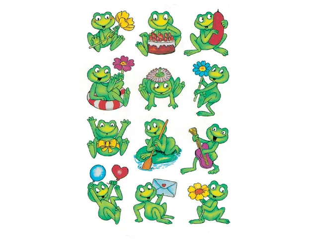 Sticker Etiket Herma 5601 Kikkers 36 stuks