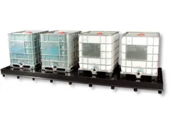 Opvangbak Hdpe 290x5170x1720mm V. 4x1000l M. Poten Geperf. Pe Plaat