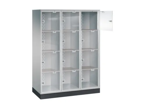 grootvolume-lockersysteem,HxBxD 1750x1220x500mm,3x4vakken,cil.-slot