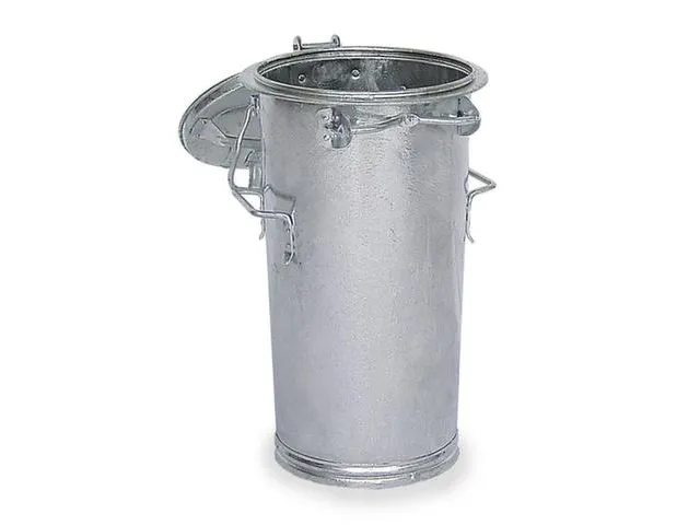 Vuilnisbak Staal 50 liter Ø 400/305mm H690mm Beugelgreep/2 Handgrepen