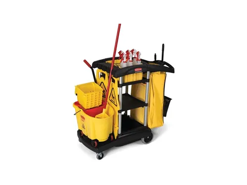 Reinigingswagen High Capacity Cart Rubbermaid Zwart