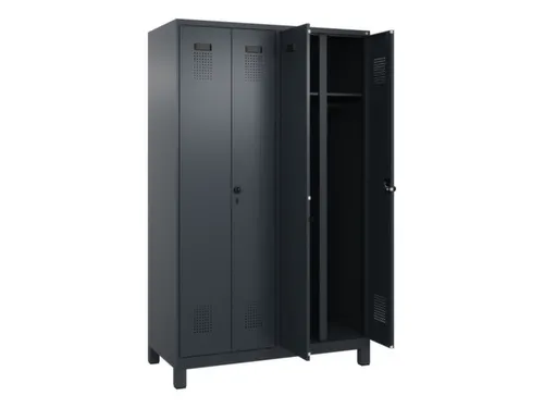 locker voor scheiding van kleding,HxBxD 1950x1200x500mm,4vak