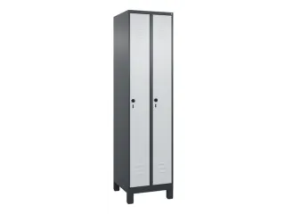 locker,HxBxD 1950x500x500mm,2vak,vak B 250mm,draaigrendel,voeten - 1