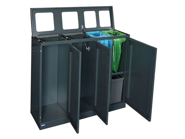 Bica 950 Afvalscheidingsunit 2x65 + 2x45 Liter Antraciet