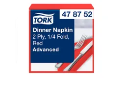 Tork 478752 Dinnerservet Advanced Rood 39x39cm
