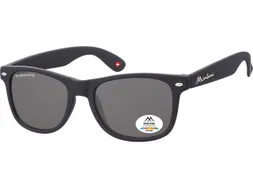 Zonnebril Montana met smoke gepolariseerd glas zwart