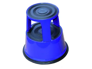 Opstapkruk Desq 420mm metaal blauw - 2