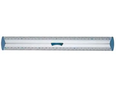 lat Aluminium, dubbele graduatie, 30 cm
