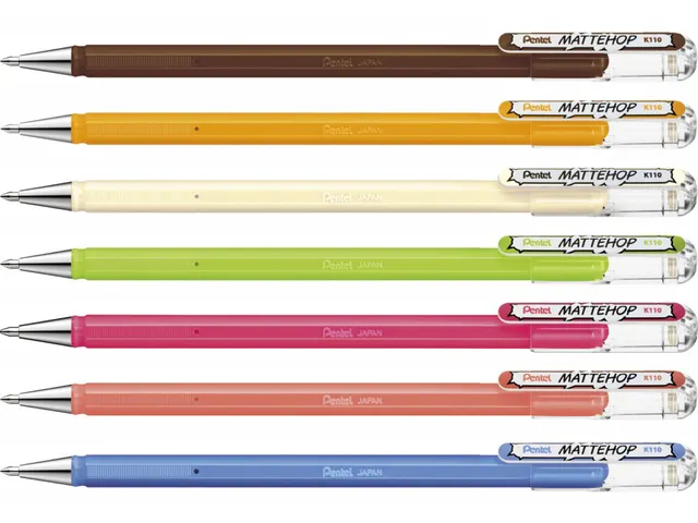 Gelschrijver Pentel K110 Mattehop Fun Original medium assorti blister