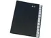 Trieur Q-Connect A4 24 compartiments A-Z Noir