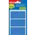 Apli Gekleurde Etiketten 34x67mm Blauw