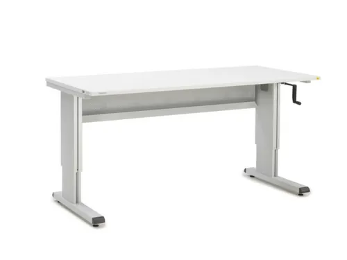 Werktafel Esd Staalbuis 700-1100x1800x800mm Hoogte Verstelbaar Slinger